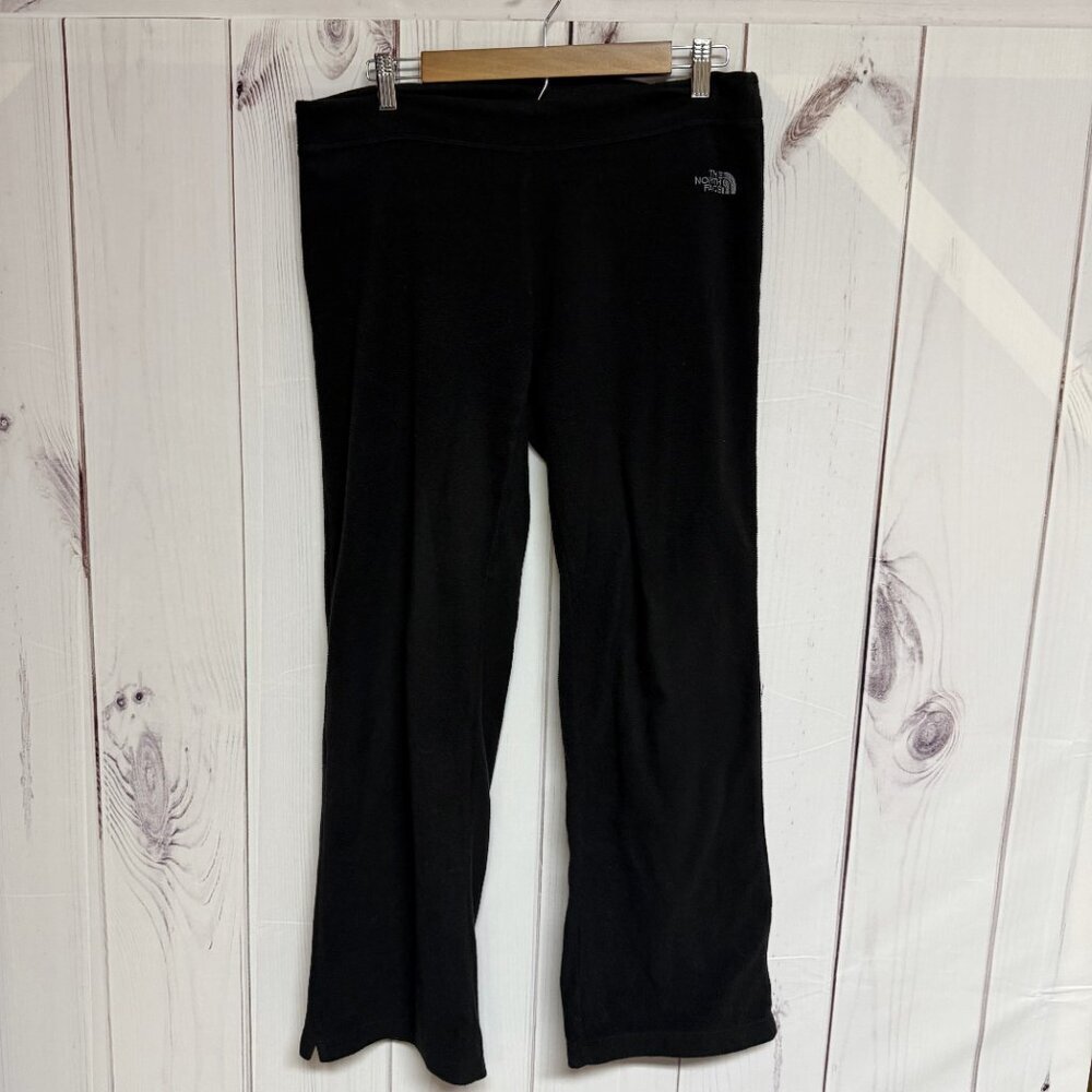 The North Face TKA 100 Fleece Pants S Black Straight‎ Leg EUC